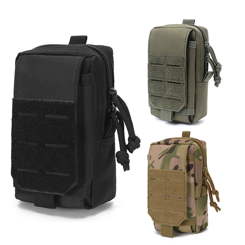 Outdoor Adventure Backpack - ポケット男性特別なベルト防水ランニング携帯電話バッグ Molle EDC サバイバルキット財布バックパック