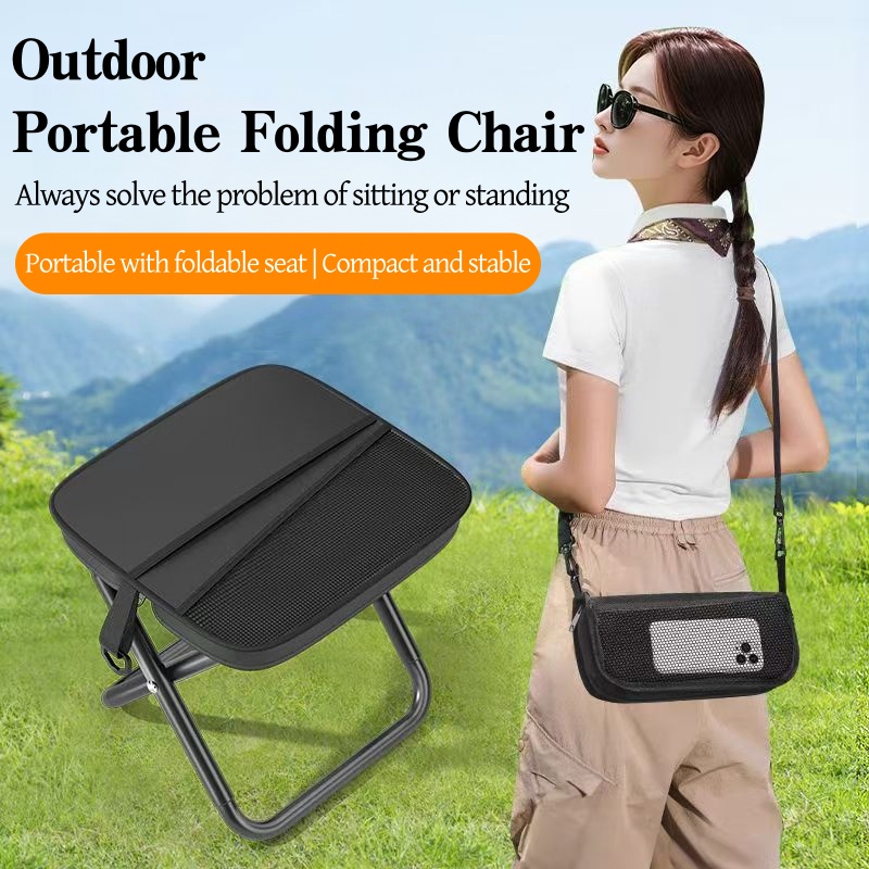 Outdoor Adventure Backpack - 4Q ポータブル折りたたみバックパックスツール軽量キャンプ釣りピクニックチェアアウトドアアウトドアアドベンチャーシートハイキング旅行用