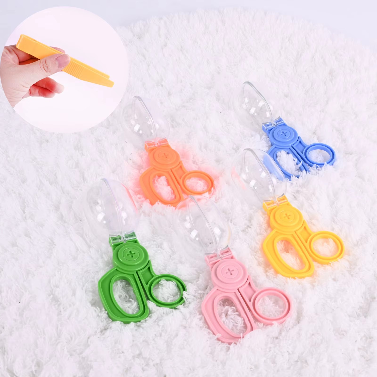 Outdoor Adventure Toys - アドベンチャー昆虫カプセルクリップおもちゃアクセサリー、試験管クリップスプーン、子供用アウトドアスポーツトレーニングおもちゃ
