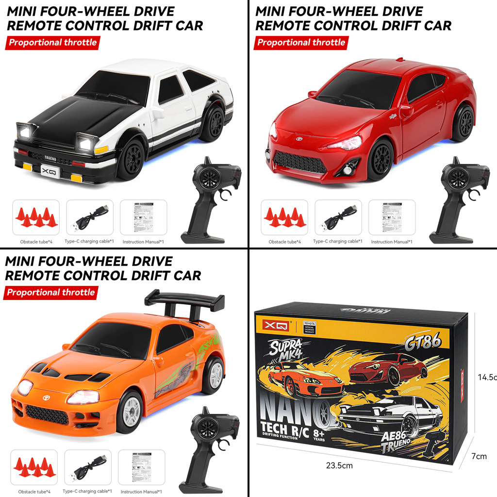 Outdoor Adventure At - 2.4G RCドリフトカー 1/64 4WD リモートコントロールカー 高速四輪駆動