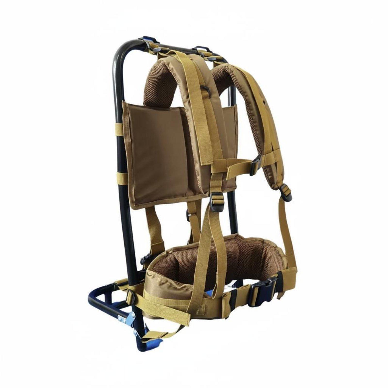 Outdoor Adventure Backpack - ポータブルアルミ製ハイキングフレーム、折りたたみ式バックパックベース、軽量登山バッグ、アウトドアアドベンチャーのサポートに最適