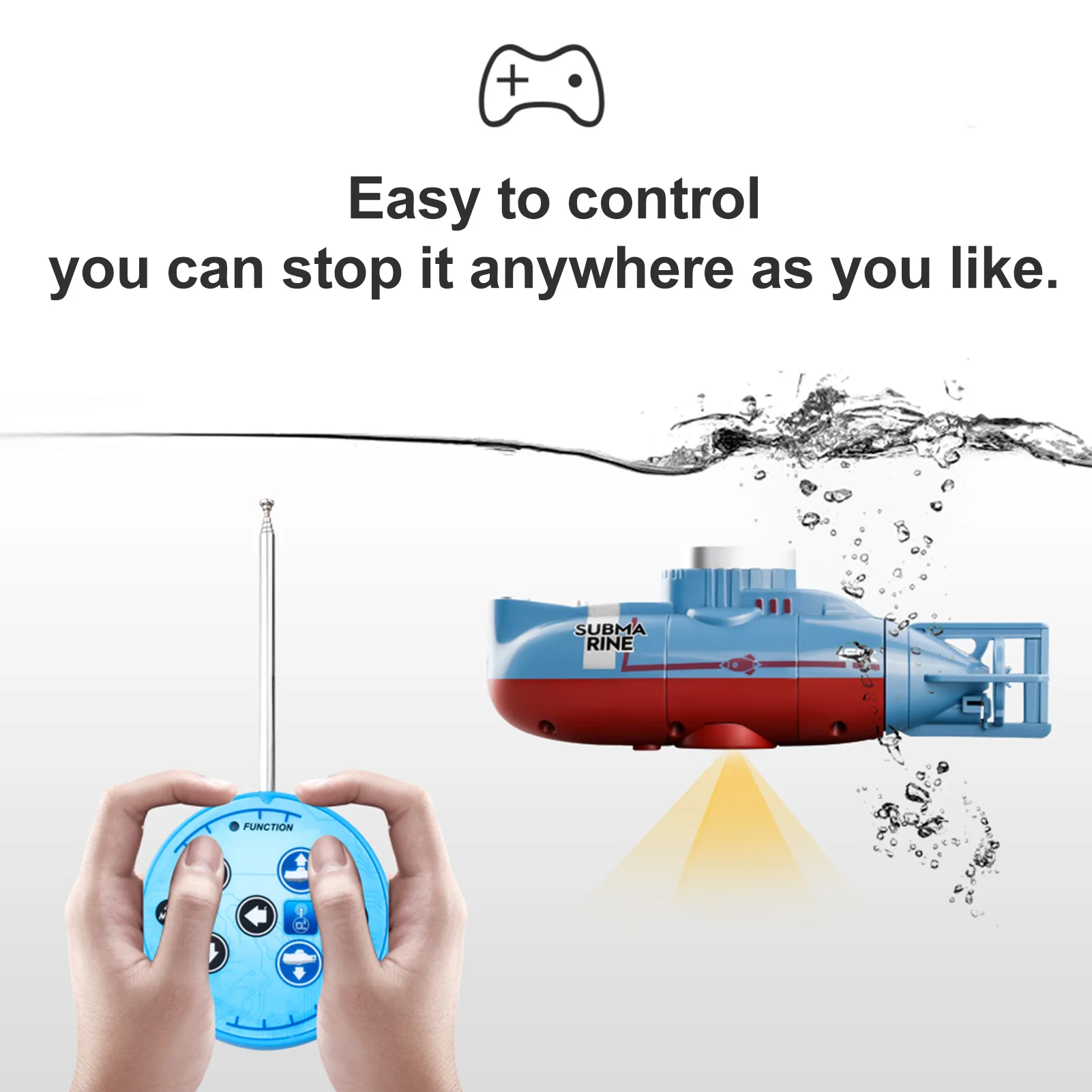 シミュレーションミニRC潜水艦 速度0.1m/s リモコンボ - Outdoor Adventure Toys のレビューと価格