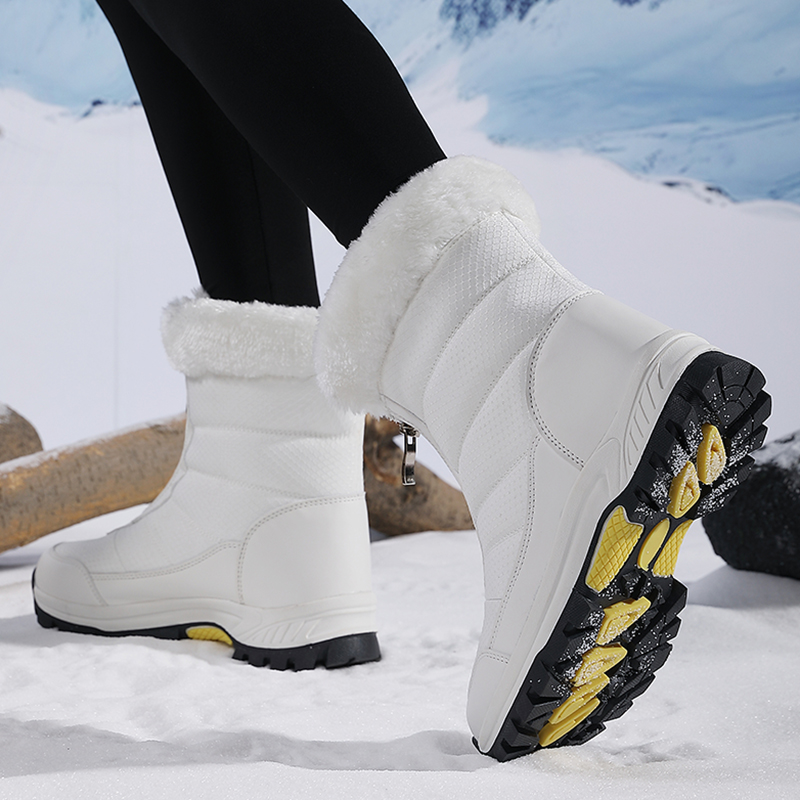 冬の女性のスノーブーツハイトップ防水アンクルブーツレディース - Outdoor Adventure Hiking のレビューと価格
