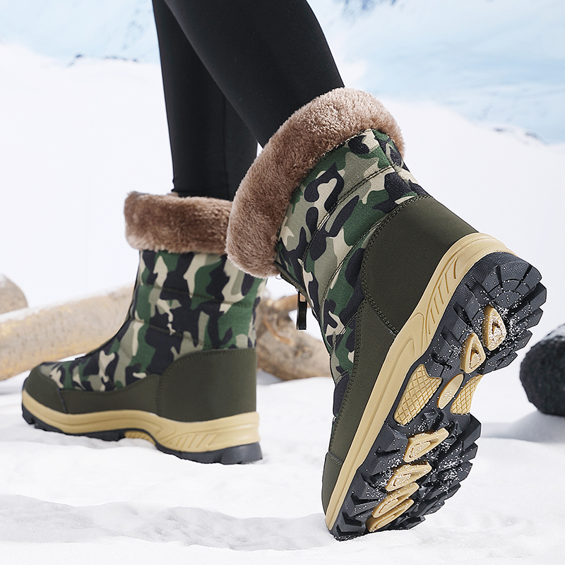 冬の女性のスノーブーツハイトップ防水アンクルブーツレディース - Outdoor Adventure Hiking のレビューと価格