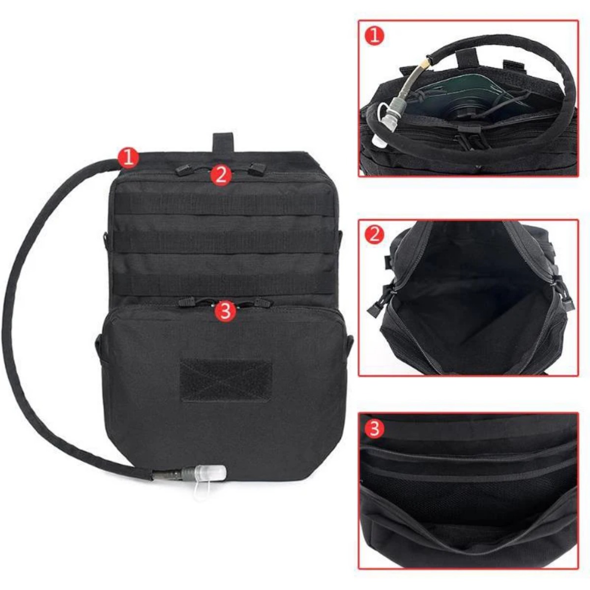 モールナイロンバッグ,アウトドアキャンプ用バックパック,狩猟 - Outdoor Adventure Backpack のレビューと価格