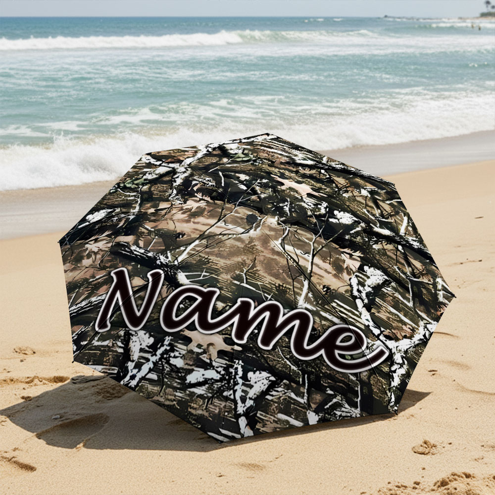 カスタム名入り傘、迷彩柄アウトドアアドベンチャー傘、晴雨兼用 - Outdoor Adventure Names のレビューと価格