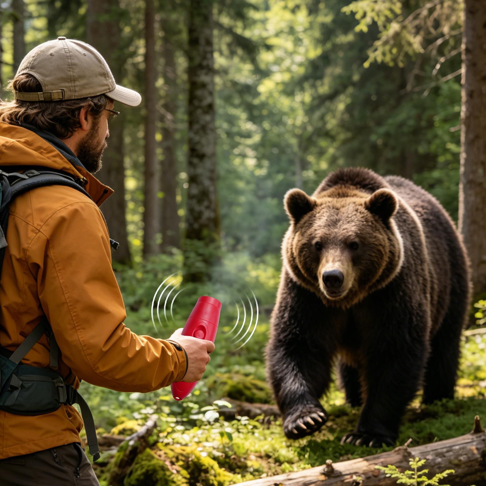 130dBの屋外用動物対策ホーン。クマの接近を知らせるアラー - Outdoor Adventure Backpack のレビューと価格