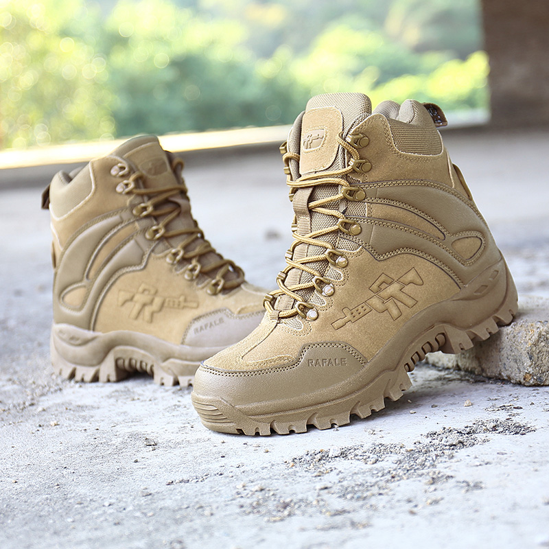 メンズミリタリータクティカルコンバットブーツ ハイカット デ - Outdoor Adventure Hiking のレビューと価格