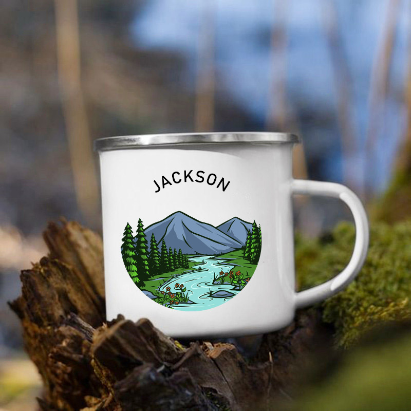 カスタムキャンピングカップ,キャンプエナメルアドベンチャー, - Outdoor Adventure Names のレビューと価格